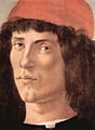 Сандро Боттичелли «Портрет молодого человека в красной шапочке»
