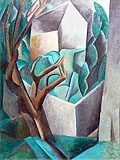 Пикассо «Домик в саду», 1909