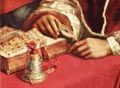 Рафаэль - Портрет папы Льва X с кардиналами Джулио Медичи и Луиджи Росси
