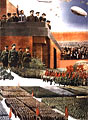 Плакат «Да здравствует красная армия – вооруженный отряд пролетарской революции!». Елкин В.Н., 1932