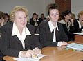 Во время проведения мастер-класса: Л.Т. Шишкина, Т.С. Астапенко